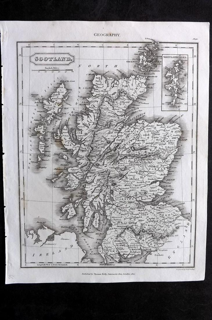 Findlay, Alexander 1828 Map. Scotland (1 of 2)