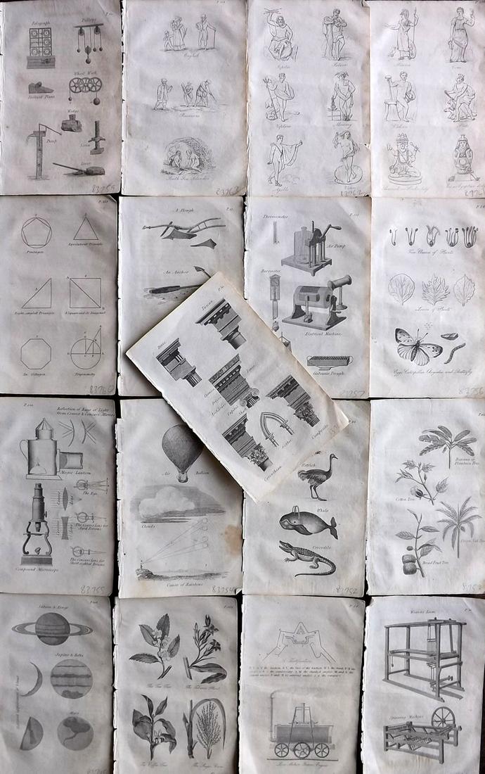 Blair, David 1832 Lot of 17 Miniature Prints. Steel Engravings (1 of 5)