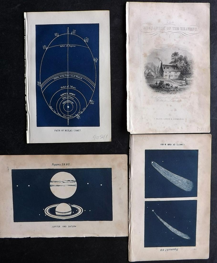 Olmsted, Denison 1850 Lot of 4 Astronomy Celestial Prints (1 of 2)