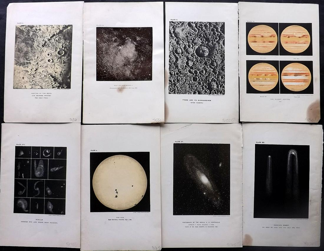Ball, Robert 1890 Lot of 8 Astronomy Celestial Prints (1 of 2)