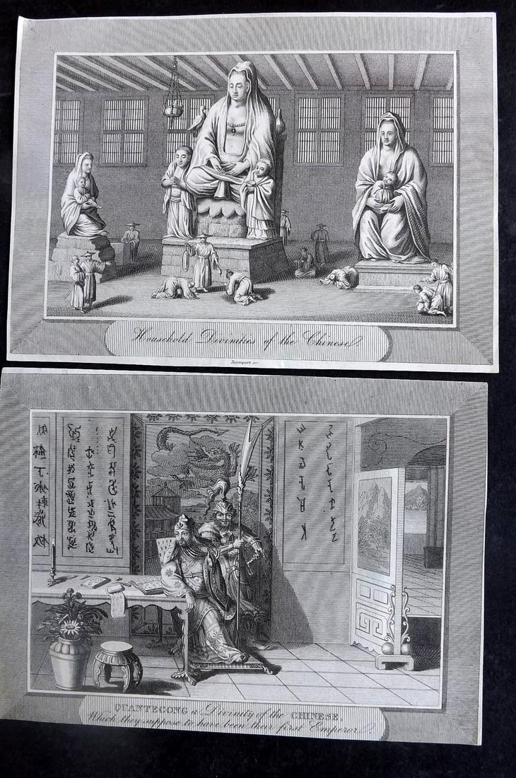 Pelham, Cavendish 1810 Pair of Prints. Divinities, China (1 of 2)