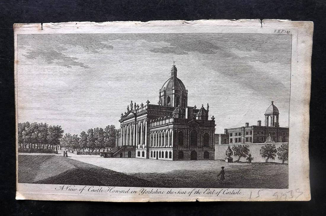 UK 1777 Antique Print. Castle Howard, Yorkshire (1 of 1)