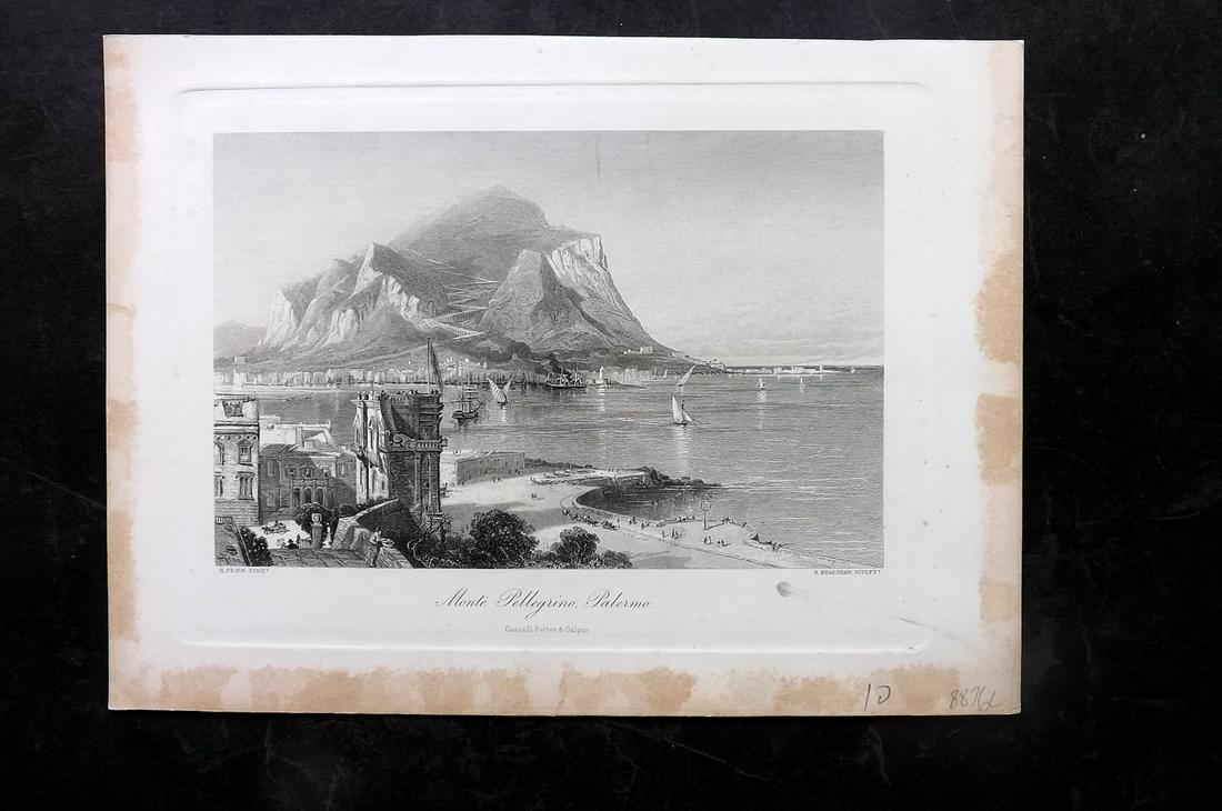 Picturesque Europe C1875 Folio Print. Palermo, Sicily, Italy (1 of 2)