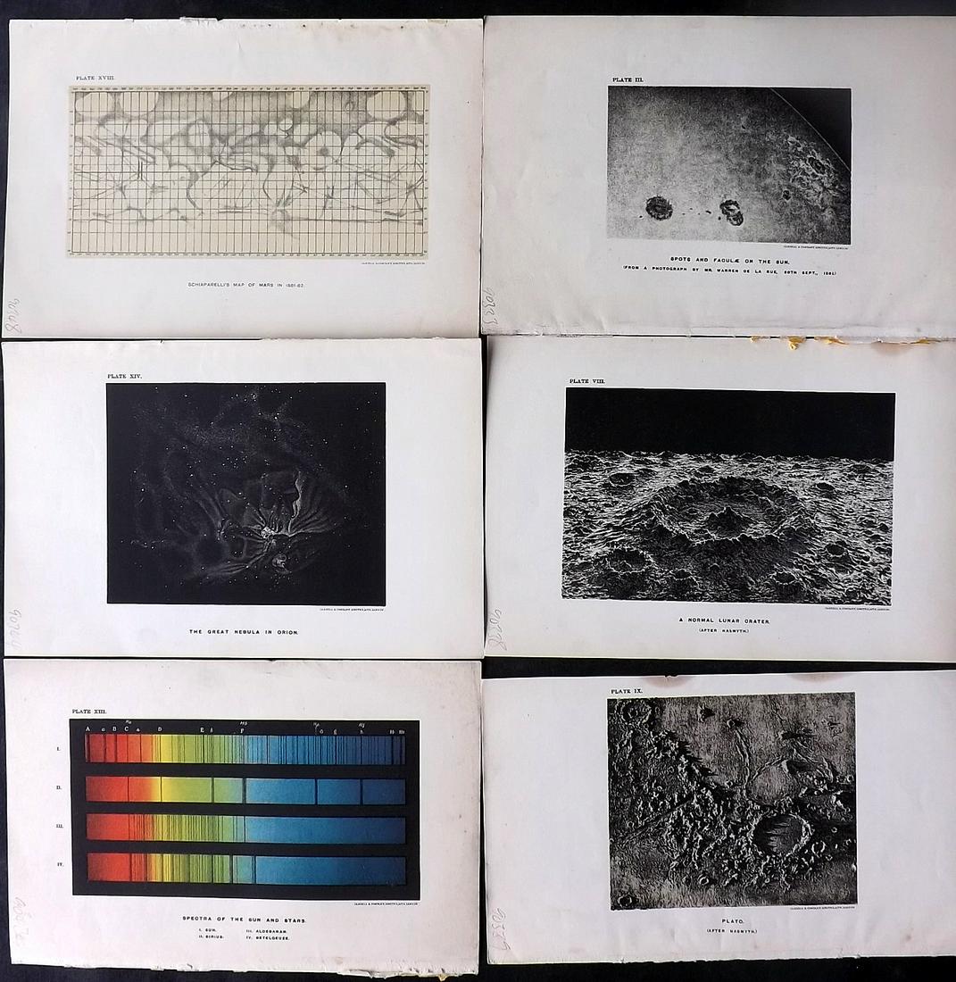 Ball, Robert 1890 Lot of 6 Astronomy Celestial Prints (1 of 2)