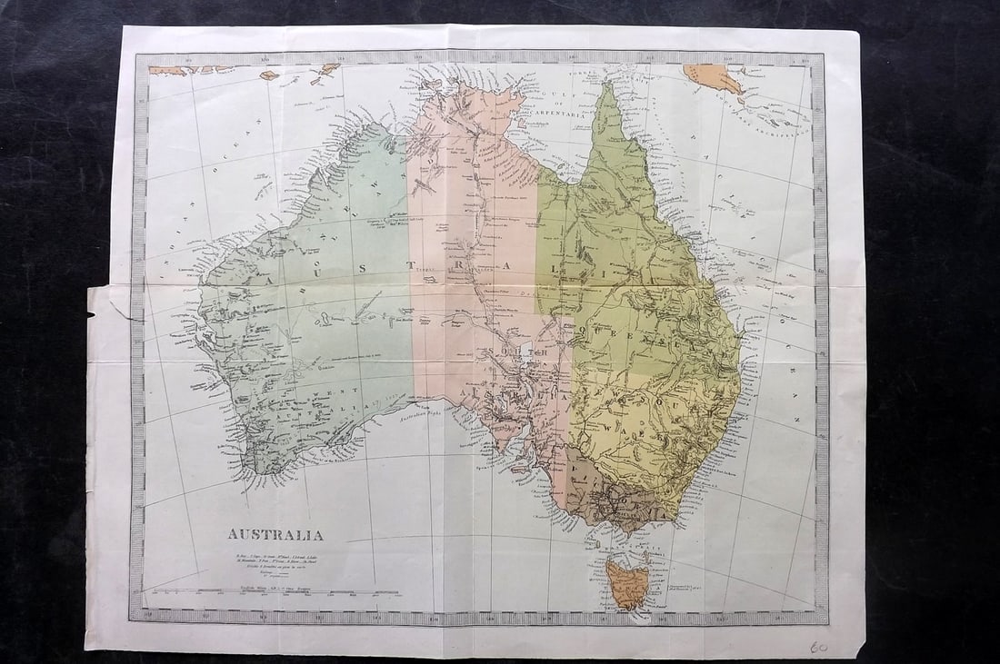 SDUK/Vincent Brooks C1890 Map. Australia (1 of 2)