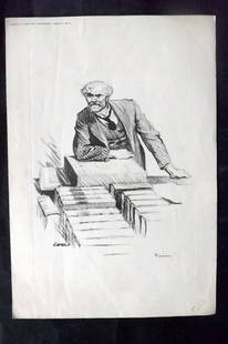 New Statesmen 1926 Caricature Portrait. Ramsay MacDonald, Prime Minister: Lithograph Published 1925-26, London fo "The New Statesman" Uncommon. Paper Size: 13 x 9 inch (33 x 23cm) Good Condition overall