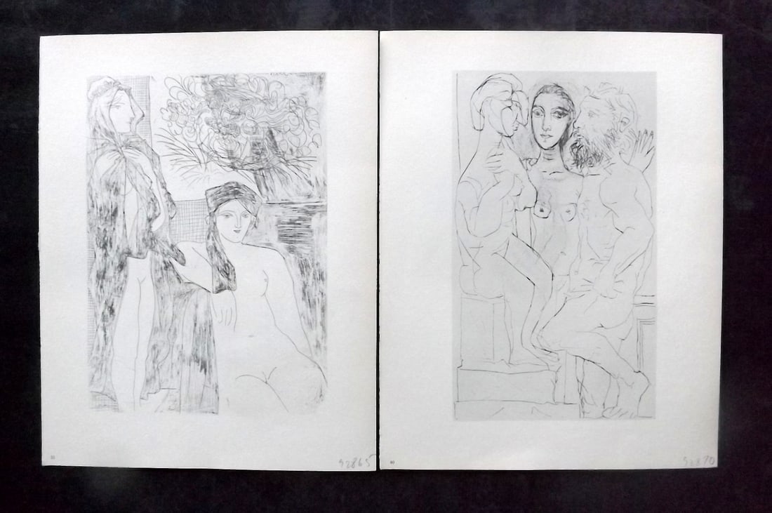 Picasso & Vollard 1956 Pair of Vintage Prints (1 of 2)