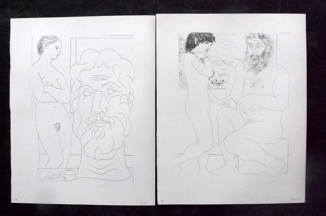 Picasso & Vollard 1956 Pair of Vintage Prints (1 of 2)