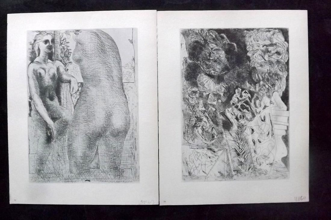 Picasso & Vollard 1956 Pair of Vintage Prints (1 of 2)