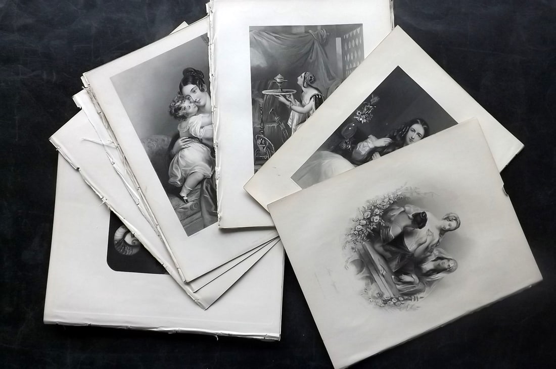Fisher (Pub) C1845 Lot of 30 Steel Engravings. Pretty Ladies (1 of 7)