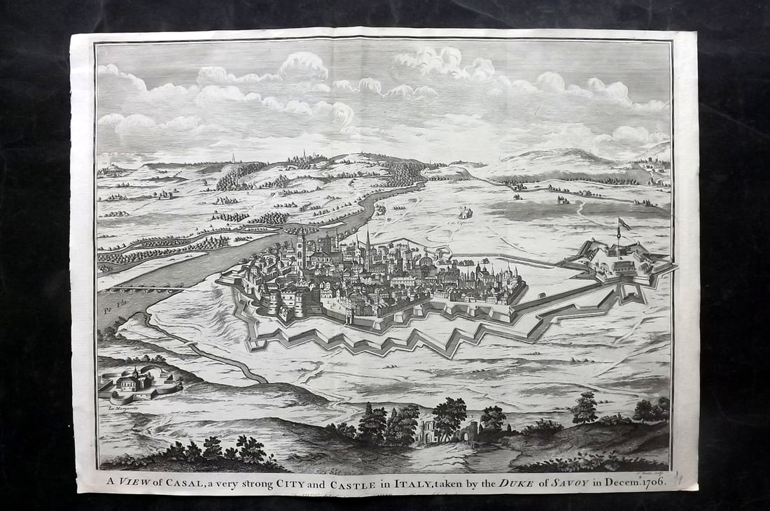 Rapin de Thoyras, Paul C1740 LG Print. Casal, Piedmont, Italy (1 of 2)