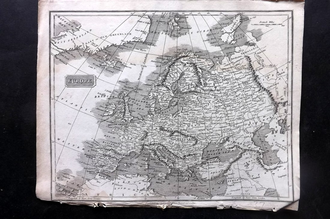 Johnson & Exley 1812 Antique Map. Europe (1 of 1)