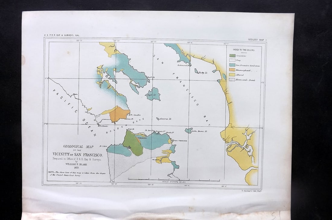 Williamson, Lieut. R. S. 1856 Map. Vicinity of San Francisco California (1 of 1)