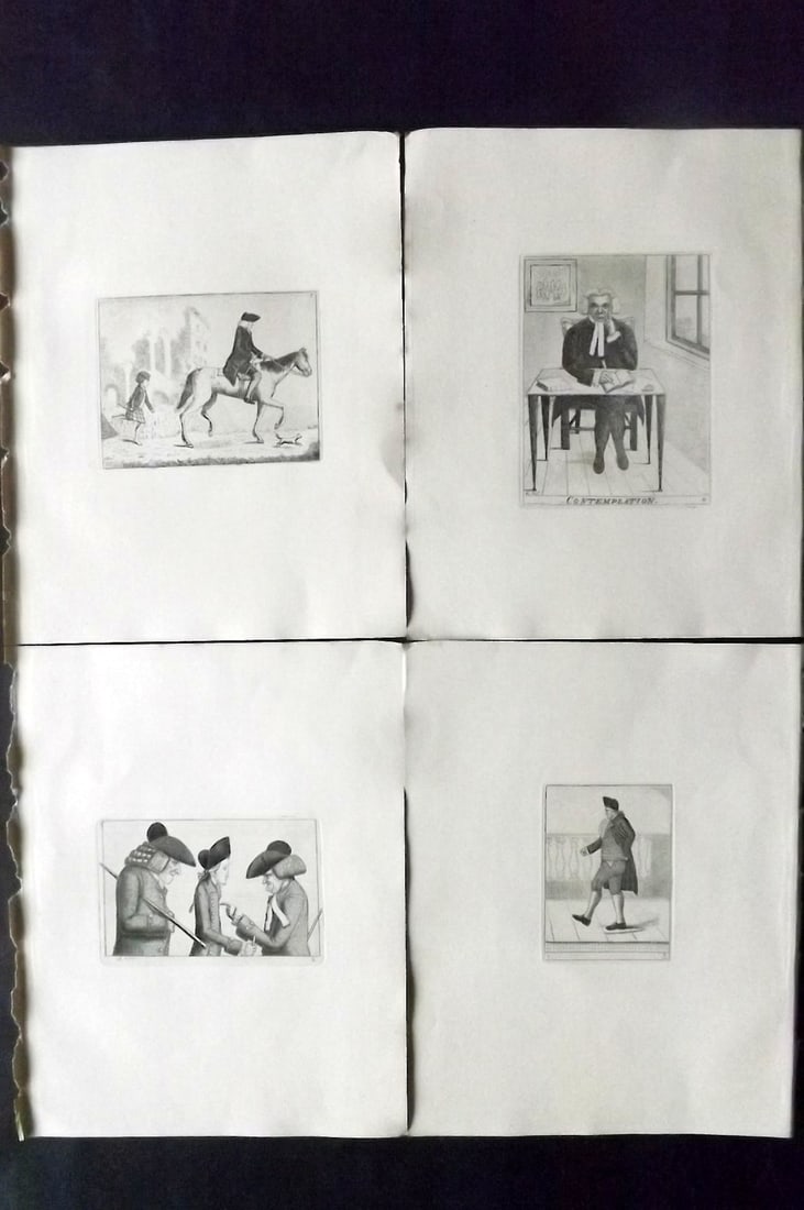 Kay, John 1877 Lot of 4 Scottish Caricatures (1 of 2)