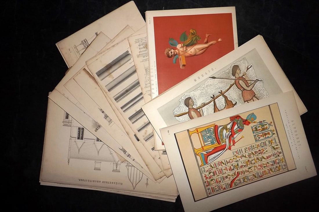 National Encyclopedia 1891 Lot of 50 Prints. Art & Architecture (1 of 7)