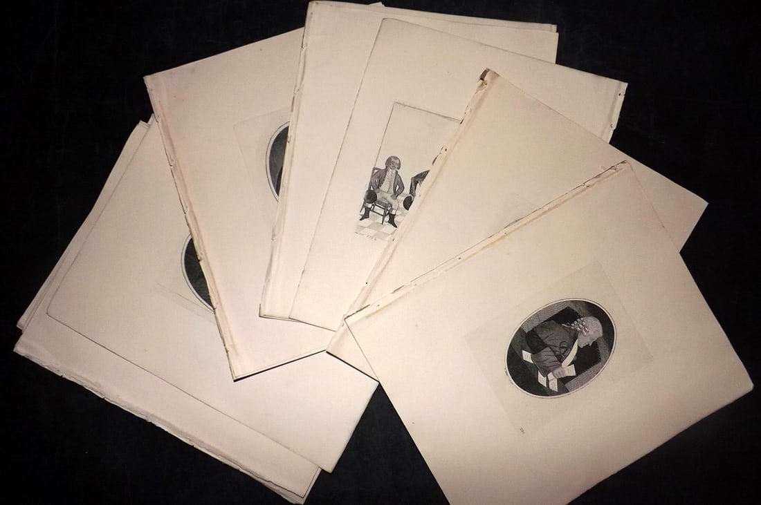 Kay, John 1877 Lot of 16 Scottish Caricatures (1 of 6)