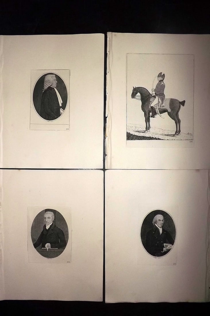 Kay, John 1877 Lot of 4 Scottish Caricatures: Etchings Published 1877, Edinburgh for "A Series of Original Portraits and Caricature Etchings" by John Kay. Paper Size: 10.5 x 8.5 inch (27 x 22cm) Good Condition