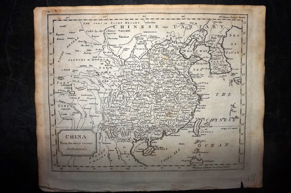 Barclay, James 1808 Antique Map. China from the most recent Authorities (1 of 1)