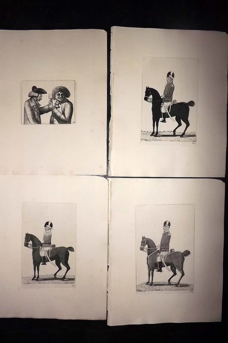 Kay, John 1877 Lot of 4 Scottish Caricatures: Etchings Published 1877, Edinburgh for "A Series of Original Portraits and Caricature Etchings" by John Kay. Paper Size: 10.5 x 8.5 inch (27 x 22cm) Good Condition