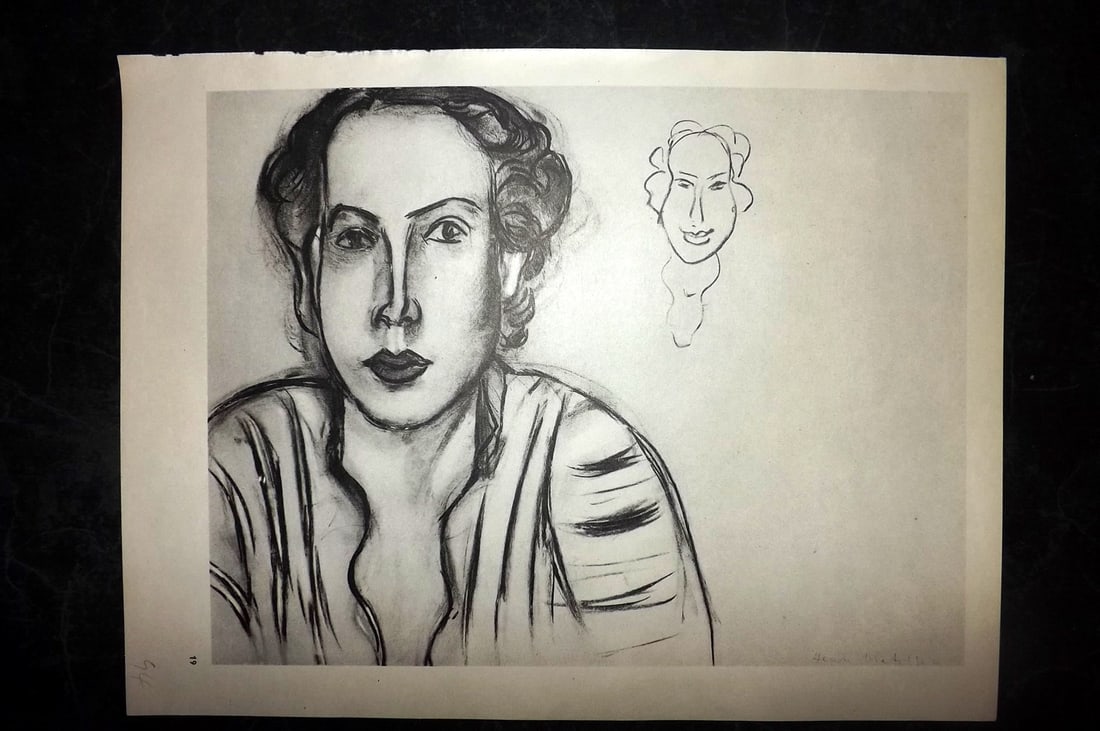 Matisse, Henri 1969 Folio Scarce Print. Drawing 19 (1 of 1)
