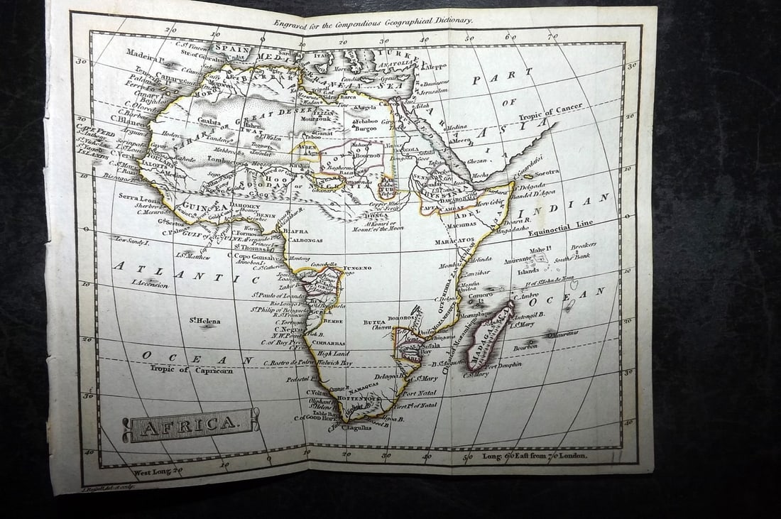 Russell, J. 1804 Antique Map. Africa (1 of 1)