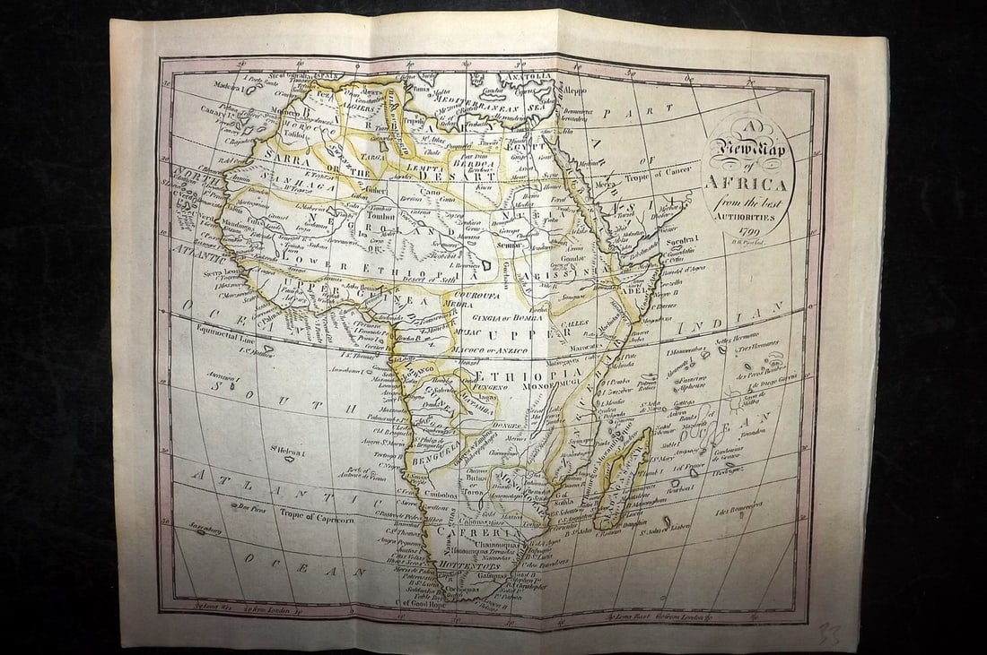 Aitchison, Alexander 1799 Hand Col Map. Africa (1 of 1)