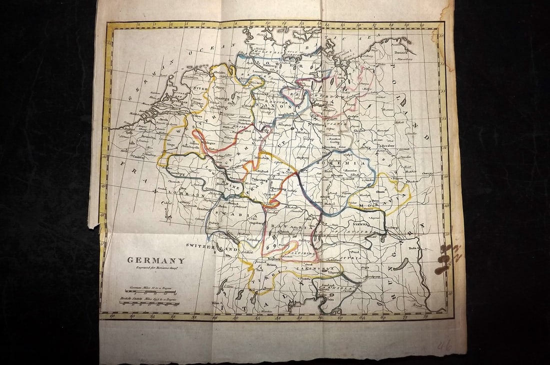 Aitchison, Alexander 1799 Hand Col Map. Germany (1 of 1)