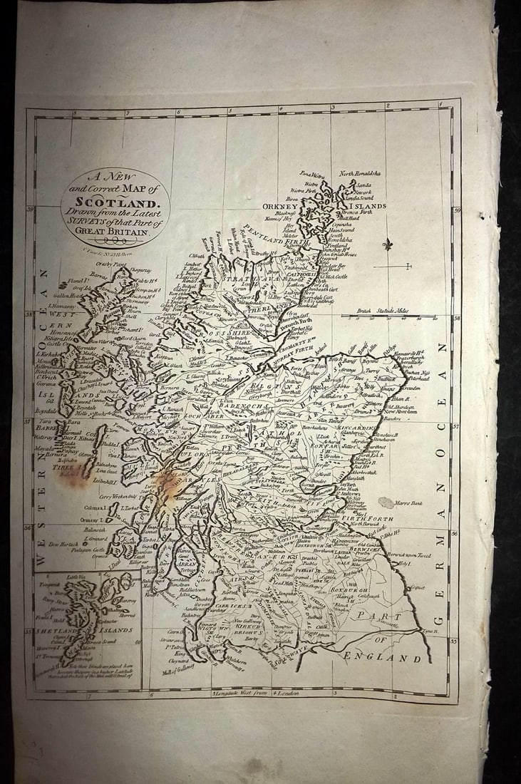 Russell & Allen (Pub) 1812 Map. Scotland (1 of 2)