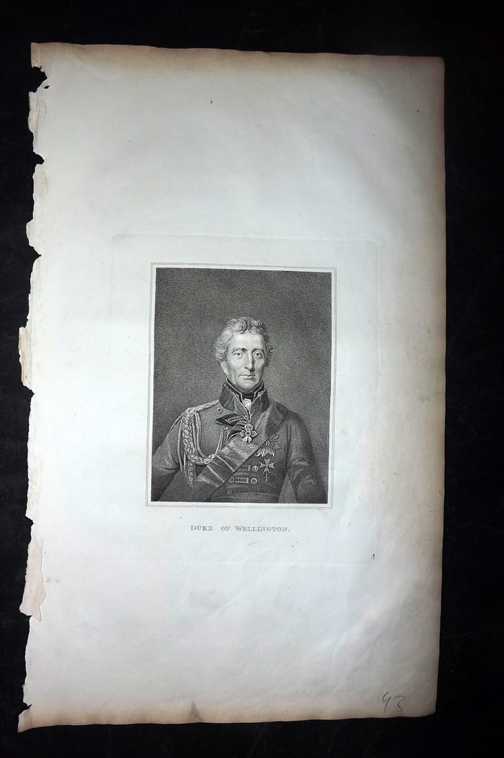 Malham, John 1816 Folio Portrait. Duke of Wellington (1 of 2)