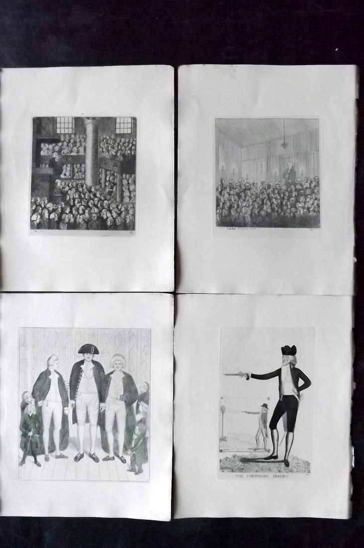 Kay, John 1877 Lot of 4 Scottish Caricatures (1 of 2)