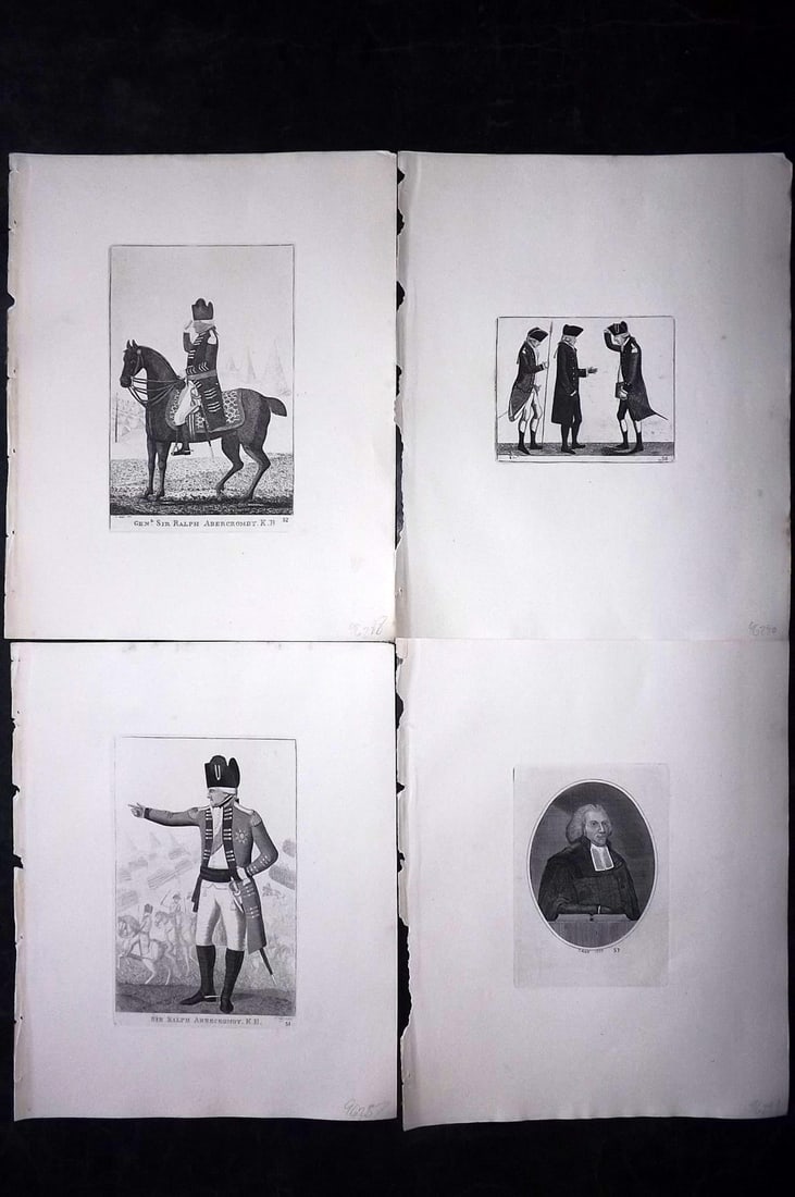 Kay, John 1877 Lot of 4 Scottish Caricatures: Etchings Published 1877, Edinburgh for "A Series of Original Portraits and Caricature Etchings" by John Kay. Paper Size: 10.5 x 8.5 inch (27 x 22cm) Good Condition