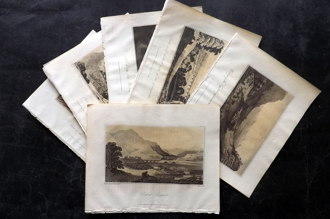 Campbell, Alexander 1811 Lot of 12 Scottish Aquatint Views. Scotland (1 of 5)