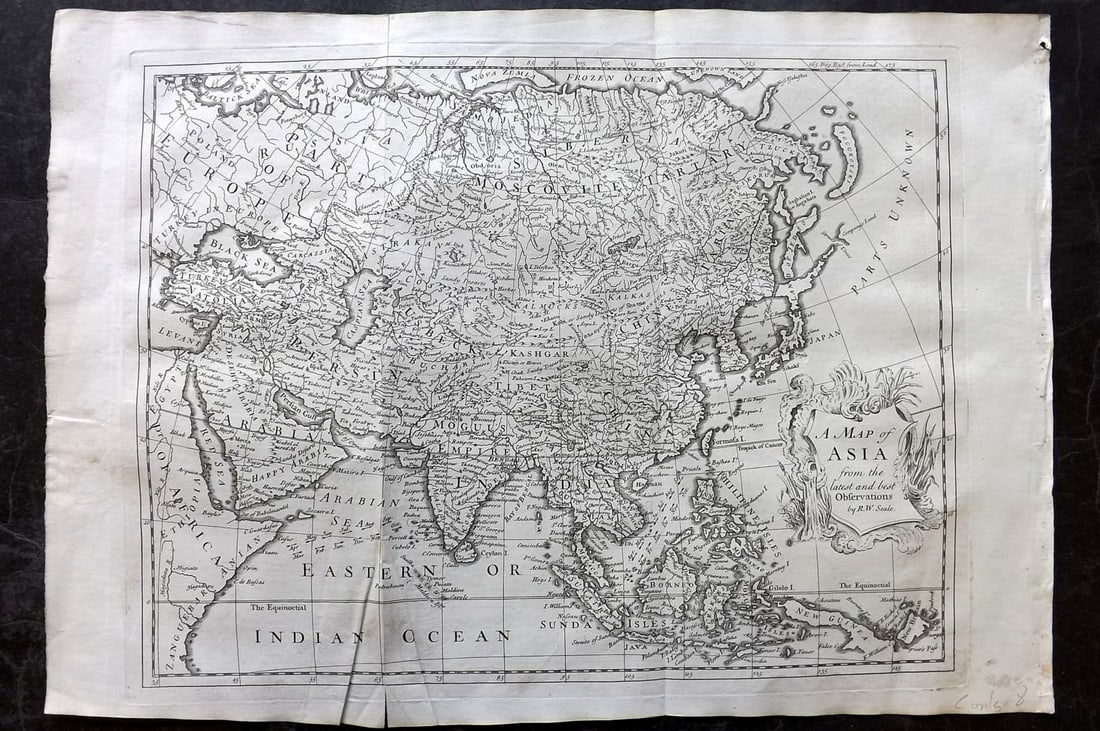Churchill & Seale 1744 Folio Map. Asia (1 of 2)