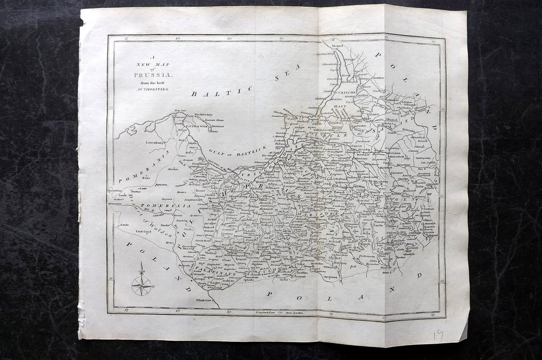 Cooke, George 1801 Antique Map. Prussia Germany (1 of 1)