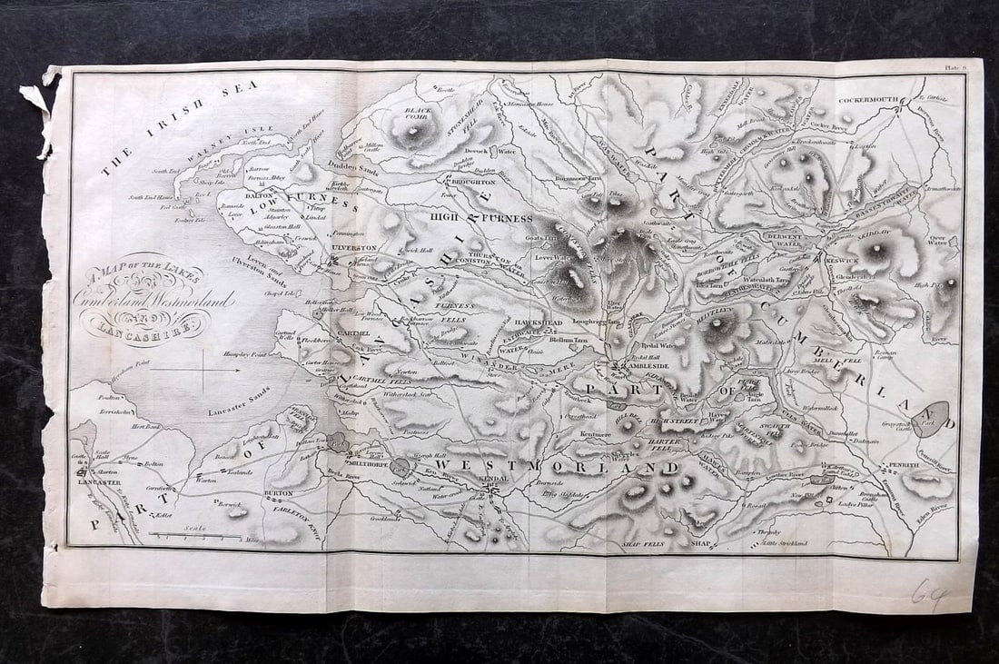 Paterson & Mogg 1822 Map of the Lake District (1 of 2)