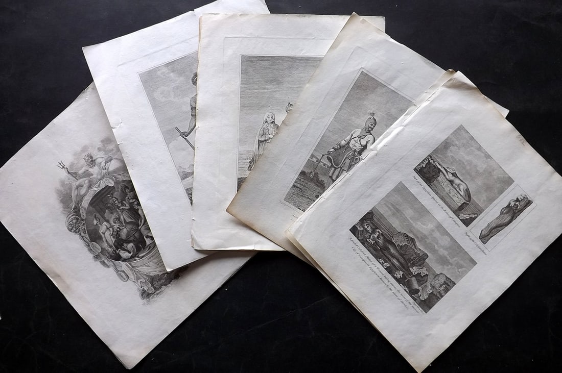 Cooke, George 1801 Lot of 8 Prints. Costume, Frontispieces, Antiquities (1 of 5)