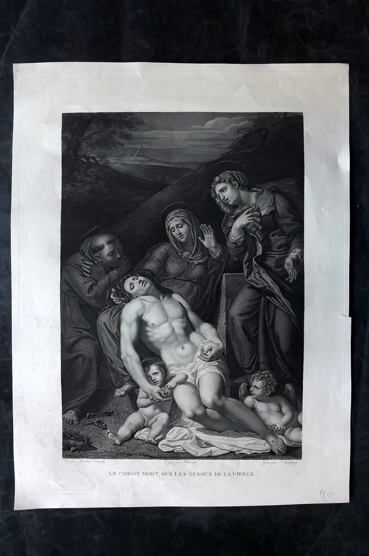Musee Francais C1805 LG Print. Le Christ Mort after Carracci (1 of 2)