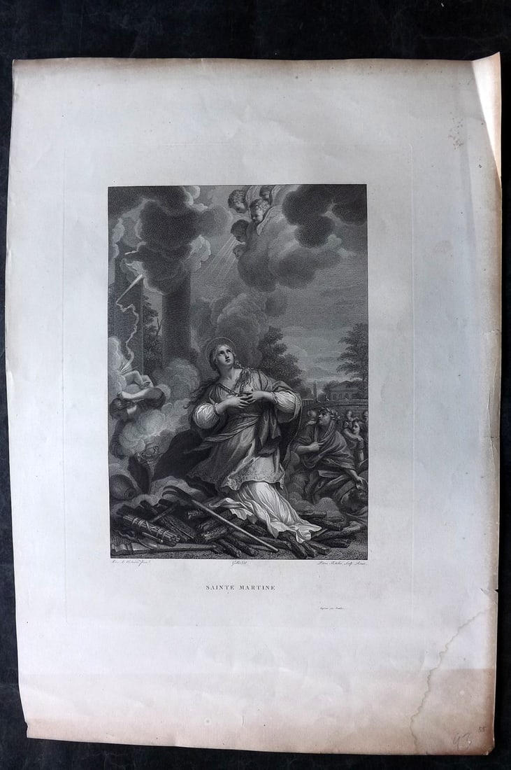 Musee Francais C1805 LG Print. Sainte Martine after Cortona (1 of 2)