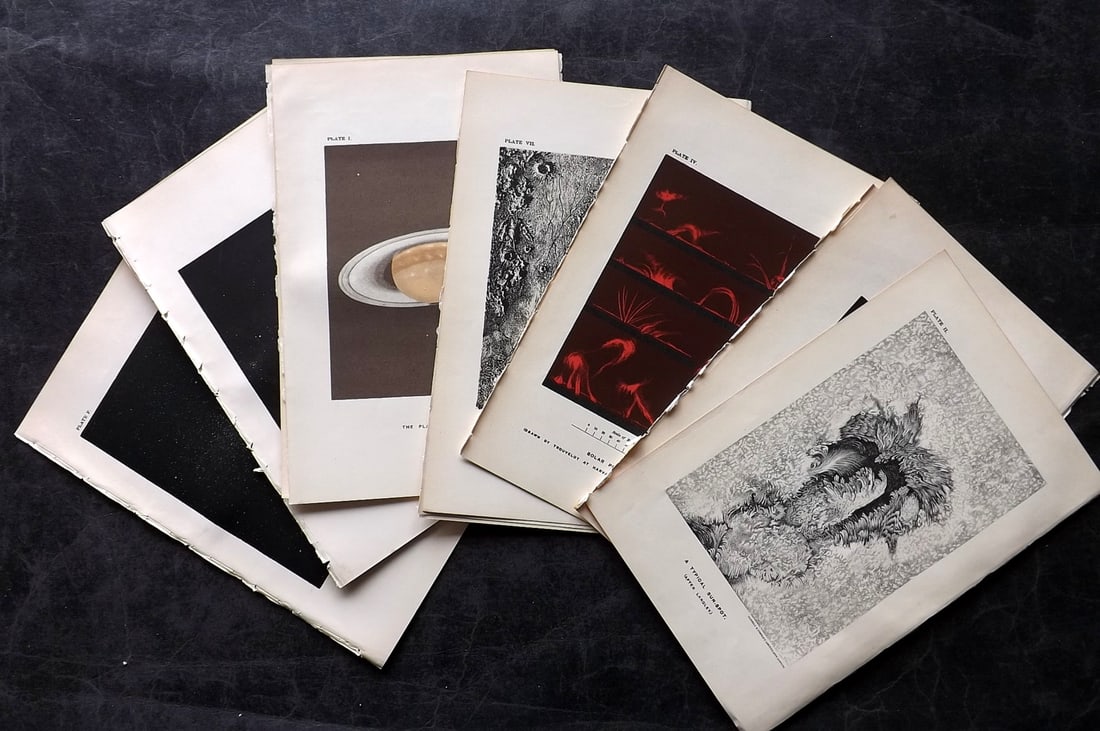 Ball, Robert 1913 Lot of 14 Astronomy Celestial Prints (1 of 4)