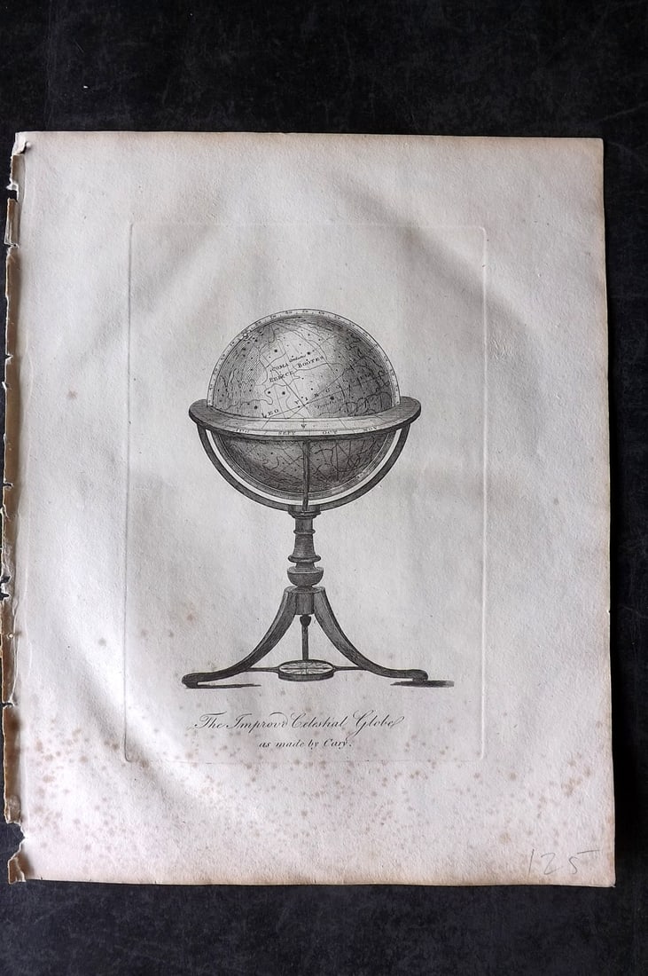 Moore, Henry 1809 Astronomy Print. Celestial Globe (1 of 1)
