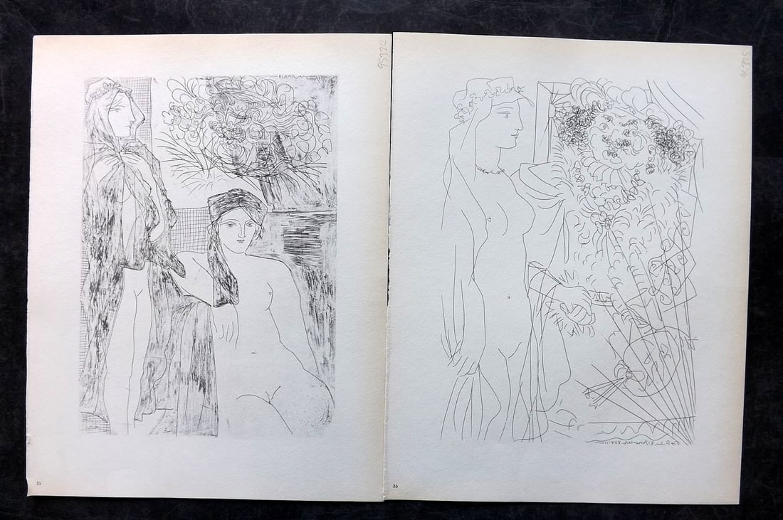 Picasso & Vollard 1956 Pair of Vintage Prints (1 of 2)