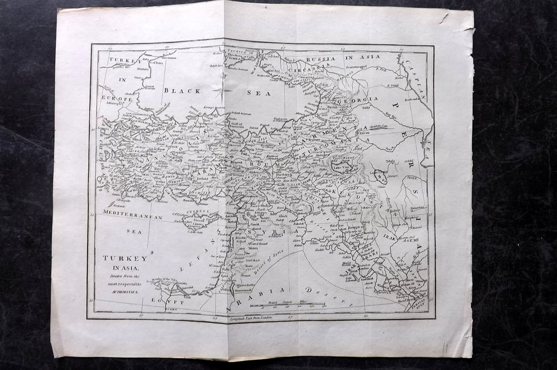 Cooke, George 1801 Antique Map. Turkey is Asia (1 of 1)