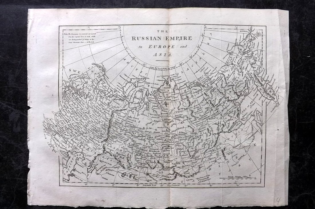 Cooke, George 1801 Antique Map. Russian Empire (1 of 1)