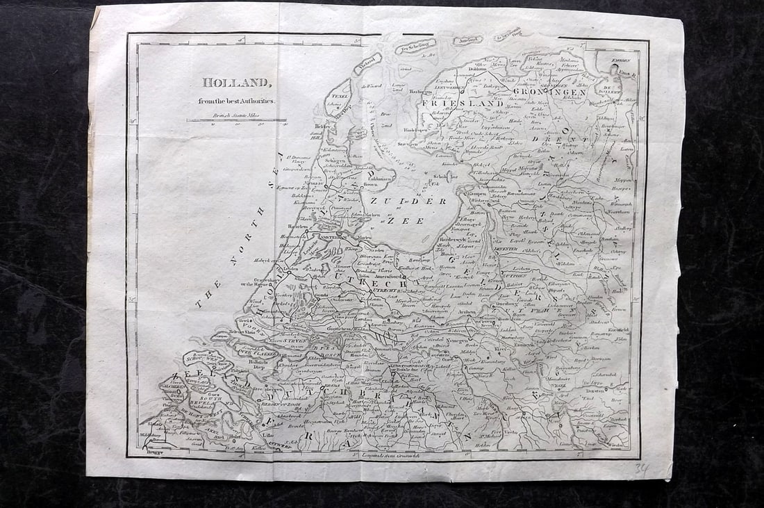 Moore, Henry 1809 Antique Map. Holland (1 of 1)