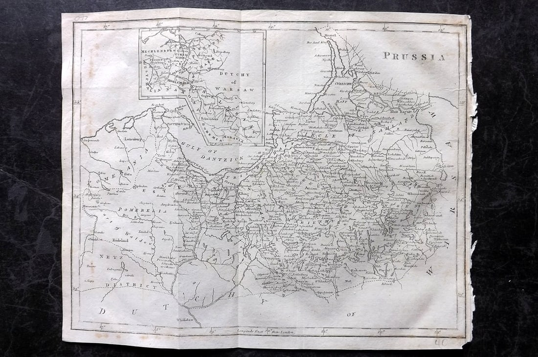 Moore, Henry 1809 Antique Map. Prussia (1 of 1)