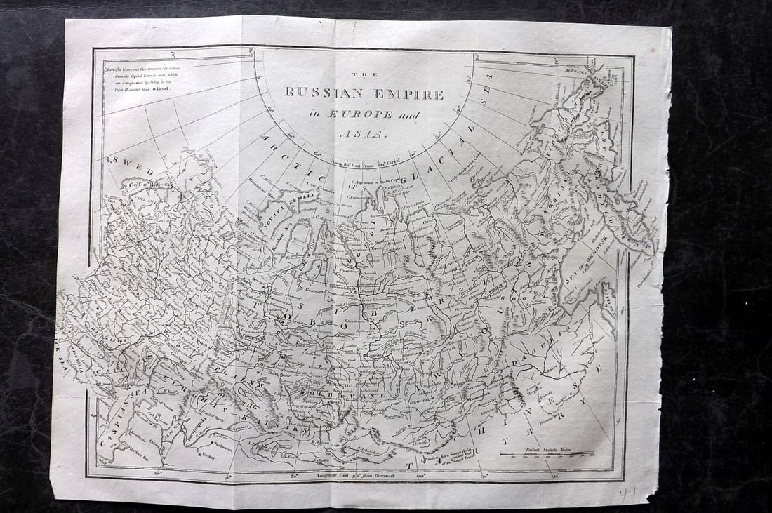 Moore, Henry 1809 Antique Map. Russian Empire (1 of 1)