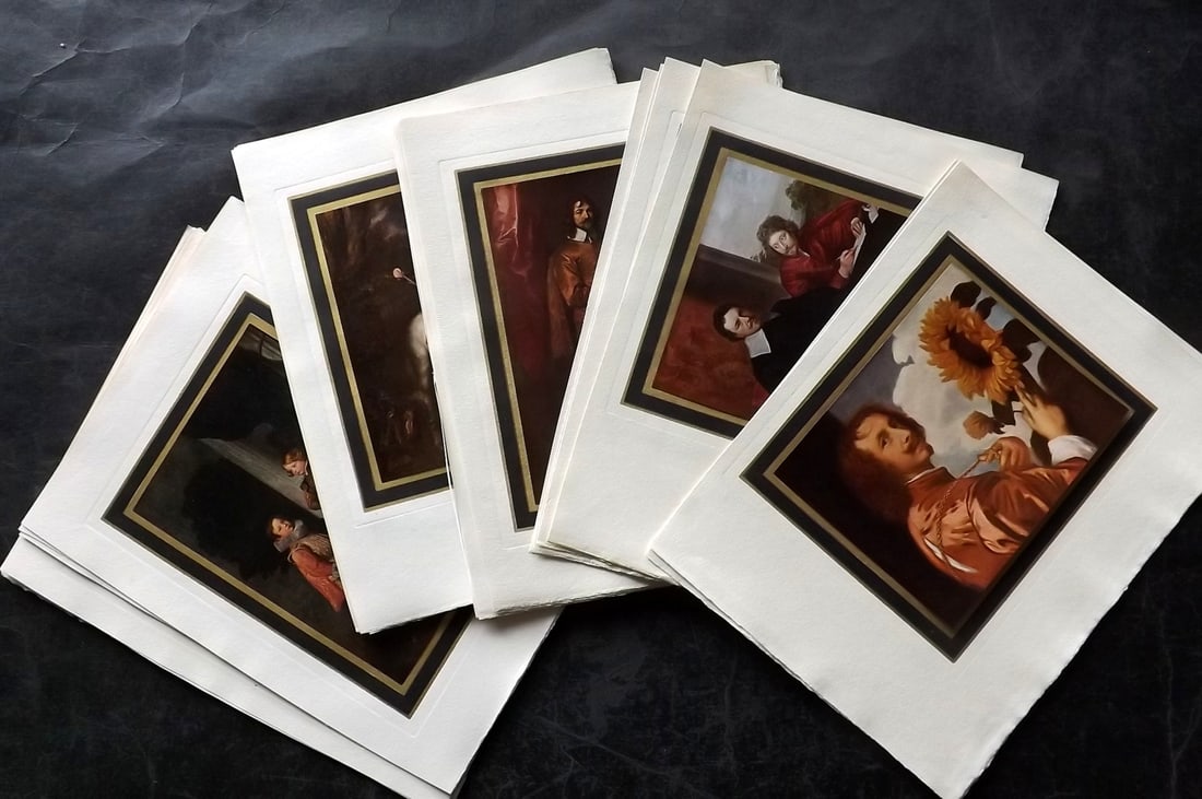 After Anthony Van Dyck 1911 Lot of 26 Antique Prints (1 of 7)