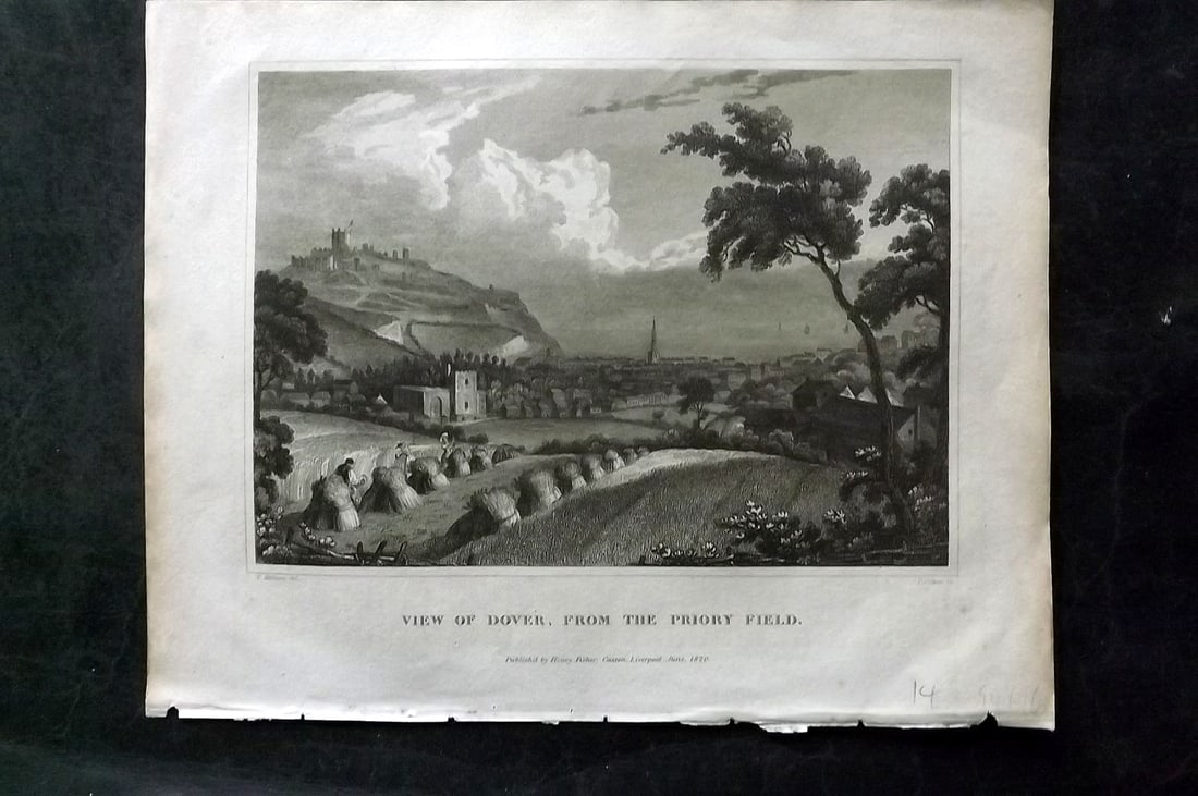 Clarke, J. W. C1820 Print. Dover, Kent (1 of 1)
