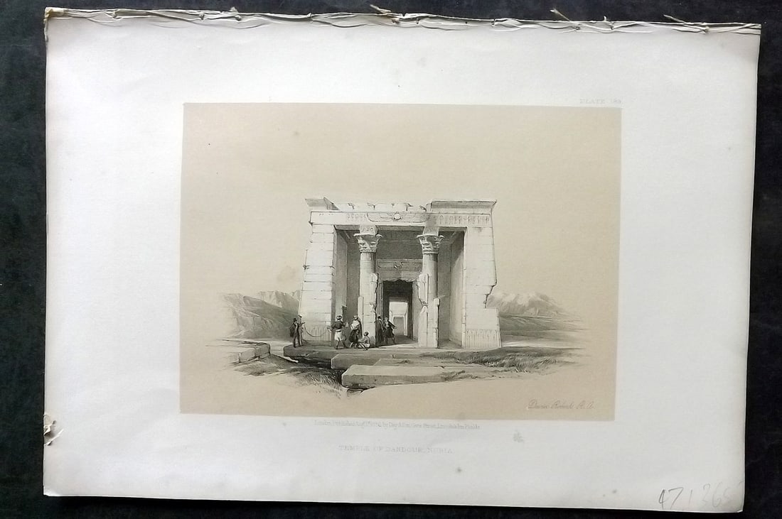 Roberts, David 1856 Print. Temple of Dandour 189 (1 of 1)