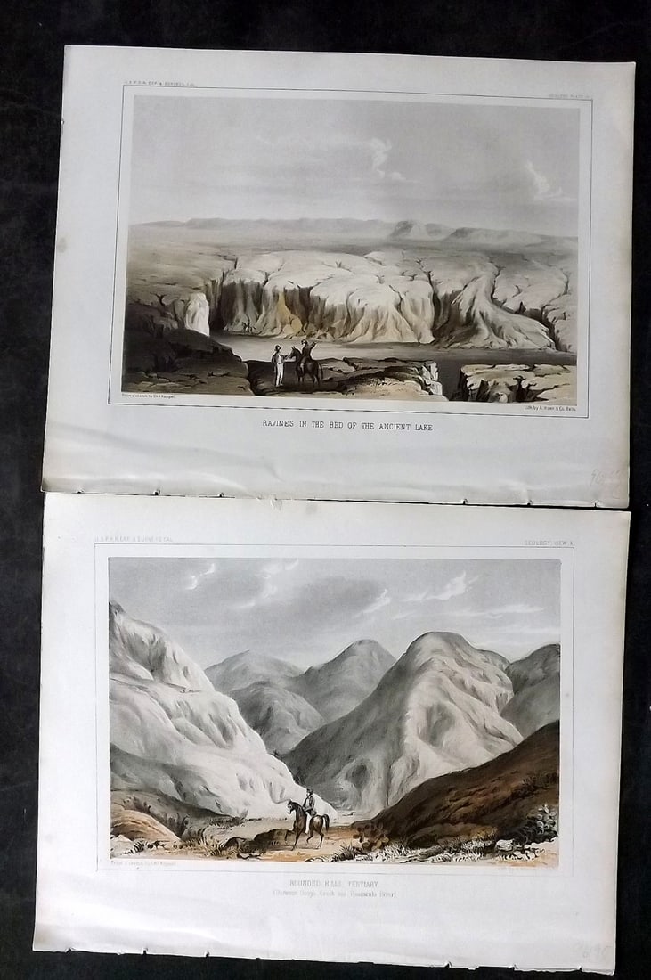 Williamson, Lieut. R. S. 1856 Pair of Prints of California: Lithograph Published 1853-61, Washington for "Reports of explorations and surveys, to ascertain the most practicable and economical route for a railroad from the Mississippi River to the Pacific Ocean